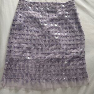 J. Crew Lavender Sequin Pencil Skirt